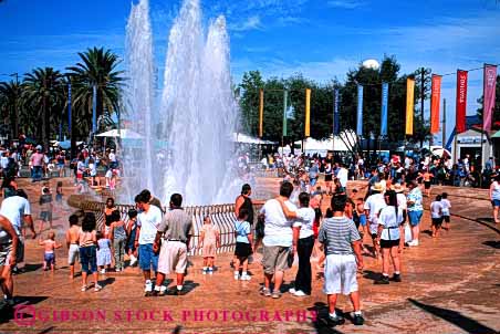 Stock Photo #3156: keywords - activity amusement annual attraction california cool event fair family festival fountain fun horz moisture park parks play public sacramento splash state summer swim water