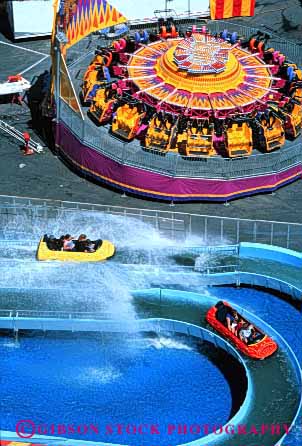 Stock Photo #3158: keywords -  activity amusement annual attraction boat california elevated event fair family festival fun gravity park parks play public ride riders rides sacramento slide splash state summer thrill vert view water wet