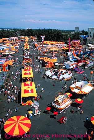Stock Photo #3161: keywords -  activity aerial amusement annual attraction bright california elevated event fair family festival fun park parks play public sacramento state summer tent vert view