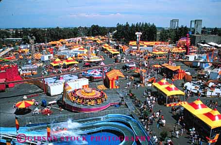 Stock Photo #3163: keywords -  activity aerial amusement annual attraction bright california colorful elevated event fair family festival fun horz park parks play public sacramento state summer view