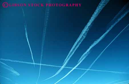 Stock Photo #3188: keywords - air blue cold horz ice jet moisture path plane pollution route sky track trail vapor
