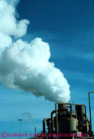 Stock Photo #3194: keywords -  air cloud discharge emission exhaust factory industrial industry moisture pollution release sky stack steam vent vert waste