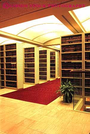 Stock Photo #3243: keywords -  architecture book building business commerce design interior law library office reference shelves vert