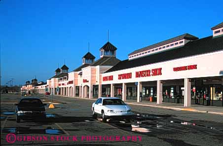 Stock Photo #3259: keywords -  business buy commerce concrete factory horz huron mall michigan outlet plaza port retail row sell shopping stark store strip trade