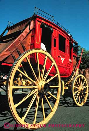 Stock Photo #4014: keywords -  cart coach historic old stage tradition transportation vert wagon west western wheel