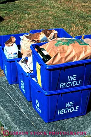 Stock Photo #4080: keywords -  bin bins cans containers curb household industry letters material pickup plastic recepticle recepticles recycle recycling residential resource reuse sign signs vert word words