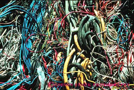 Stock Photo #4091: keywords - horz industry material mess metal recycle recycling resource reuse tangle unorganized wire