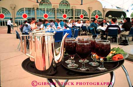 Stock Photo #4118: keywords -  business center convention diego food group horz kitchen lunch meal prepare process salad san serve service station tea tray