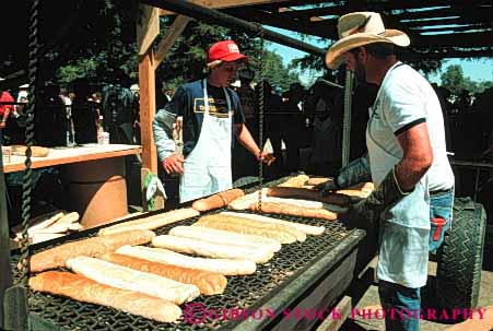 Stock Photo #4124: keywords -  annual bread california cook cooking event fair festival food garlic gilroy grill horz prepare process serve