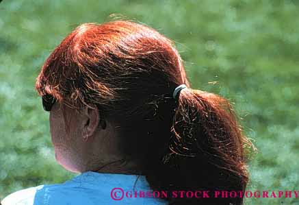 Stock Photo #4129: keywords - body color genetic hair head horz human person red skull trait woman