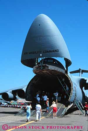 Stock Photo #4133: keywords -  air airport california craft demonstrate event outdoor plane public redding show summer tour transport vert