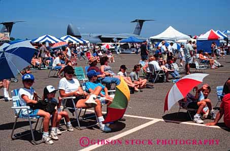 Stock Photo #4134: keywords -  air airport audience california craft demonstrate event horz outdoor plane public redding show spectator summer tour