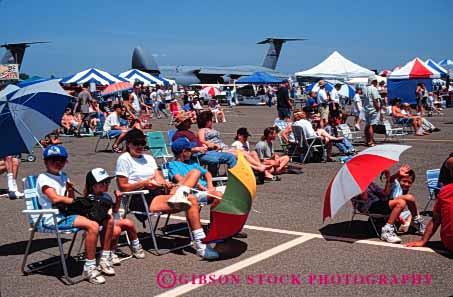 Stock Photo #4134: keywords -  air airport audience california craft demonstrate event horz outdoor plane public redding show spectator summer tour