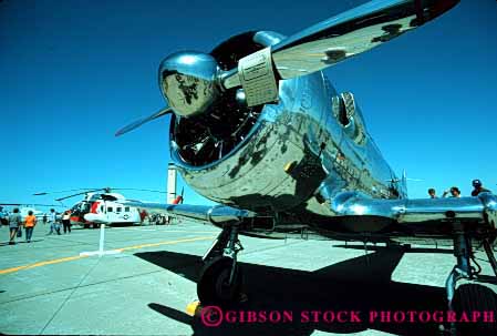Stock Photo #4138: keywords -  air airport base california chrome craft demonstrate event force horz outdoor plane public show summer tour travis vintage