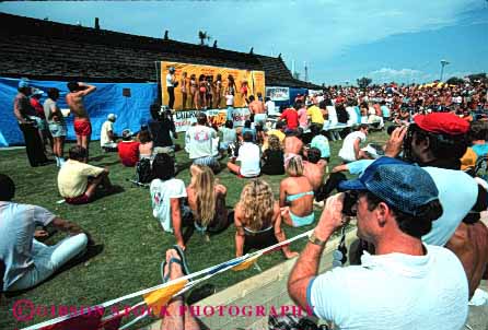Stock Photo #4156: keywords -  audience bathing beach beauty california contest display horz provocative redondo sex sexy show skin suit woman women young