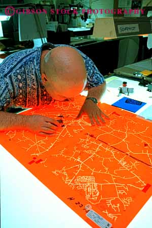 Stock Photo #6152: keywords - career cartographer cartography film geographer geographic geography income job map occupation precise translucent transparency transparent vert vocation work worker working works