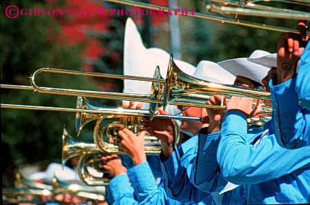 Stock Photo #4185: keywords -  adolescent band create equipment hand horz instrument metal music musical noise note perform practice shiny show sound tool trombone wind youth