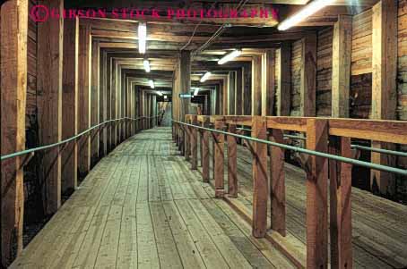 Stock Photo #4205: keywords - horz mine mining shaft tunnel wood