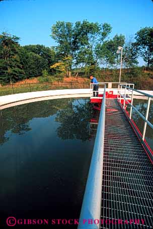 Stock Photo #4212: keywords - clarifier clean equipment filter industry machine plant primary process public sanitation sewage tank treatment utility vert waste water