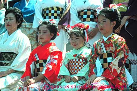 Stock Photo #4251: keywords -  annual asian blossom celebrate celebration cherry color colorful costume dance display ethnic event festival francisco girls horz japanese japantown minority music performance san show together tradition unity