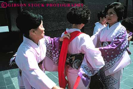 Stock Photo #4252: keywords -  annual asian blossom celebrate celebration cherry color colorful costume dance display ethnic event festival francisco horz japanese japantown minority music performance pink san show together tradition unity women