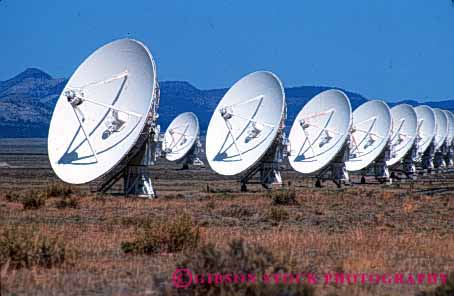 Stock Photo #4254: keywords -  array astronomy astrophysics big circle dish horz industry large length listen many mexico new oval radio research round science sky space technology telescope up very wave white