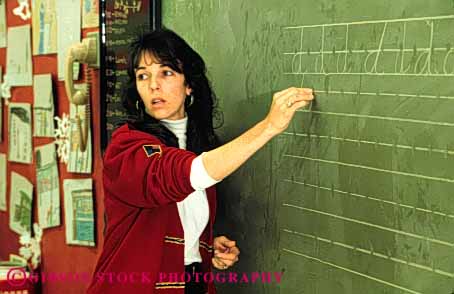 Stock Photo #4278: keywords -  adolescent career child children class classroom educate education elementary forth fourth grade handwriiting horz job learn lesson letter profession professional released school students study teacher vocation work worker write young youth