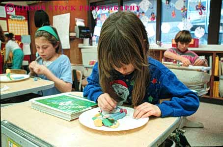 Stock Photo #4282: keywords -  adolescent art child children class classroom clay craft crafts create educate education elementary forth fourth girl grade horz kid kids learn project released school student study young youth