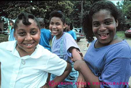 Stock Photo #4302: keywords -  adolescent african american black child children class educate education elementary ethnic fifth girl girls grade group happy horz laugh learn minority race school smile students study summer together young youth