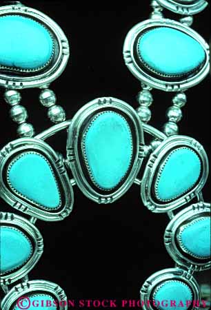 Stock Photo #4311: keywords -  american blue craft decorate design expensive fancy handmade indian jewelry native necklace original precious priceless rare silver southwest style turquoise unique valuable vert