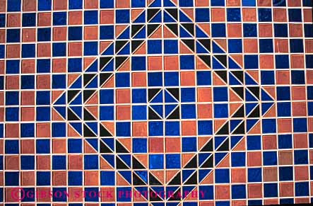 Stock Photo #4335: keywords -  abstract art artistic ceramic color colorful decorate decorative grid horz mosaic pattern regular square tile