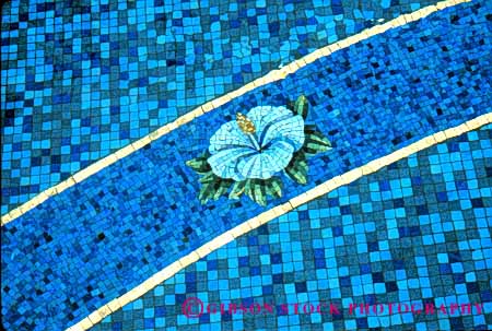 Stock Photo #4341: keywords -  abstract arch art artistic blue bottom ceramic circle color colorful curve decorate decorative flower grid horz irregular mosaic pattern pool regular round square tile