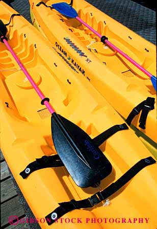 Stock Photo #4356: keywords - boating craft float kayak kayaks material paddle plastic recreation synthetic toy vert vessel water yellow