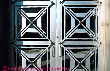 Stock Photo #4374: keywords -  angle architecture city custom design door doorway entrance entry frame geometric hall heavy horz metal orlando pattern shape steel triangle