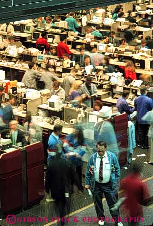 Stock Photo #4417: keywords - board bonds business buy chicago commerce commodities commodity communication down floor fluctuate fluctuation force investment job labor market men money occupation of risk securities sell share stock trade traders trading up value variable vert work workers