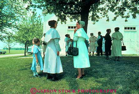 Old German Baptist social after church Savona Ohio Stock Photo 19956