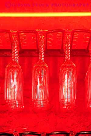Stock Photo #4532: keywords -  abstract geometric glass glasses hang in pattern rack red repeat repetition symmetrical symmetry vert