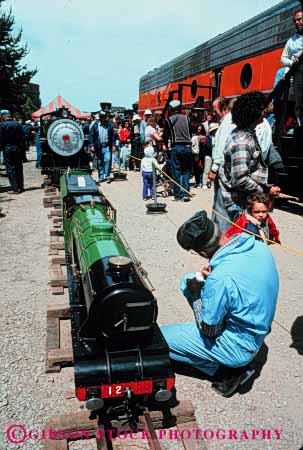 Stock Photo #4535: keywords -  display engine hobby little locomotive miniature model railroad replica show small toy train vert working