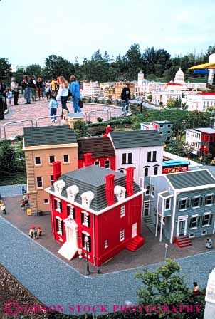 Stock Photo #4541: keywords -  building buildings city community down legoland miniature model replica road scale small street town vert