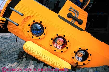 Stock Photo #4546: keywords -  boat horz little miniature model replica replicate scale ship small submarine toy yellow