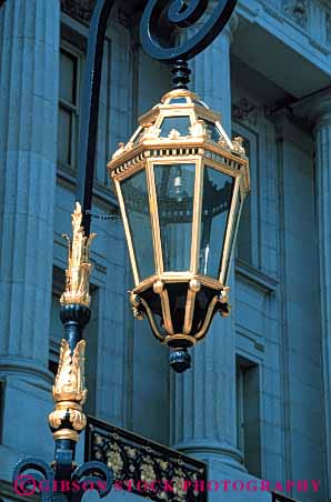 Stock Photo #4572: keywords -  architecture city francisco gold golden hall lamp leaf paint painted san simulated tradition traditional vert