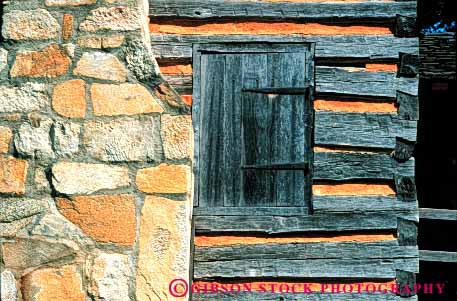 Stock Photo #4604: keywords - building chimney construction home horz log old parallel rock square structure tradition traditional tree wall wood