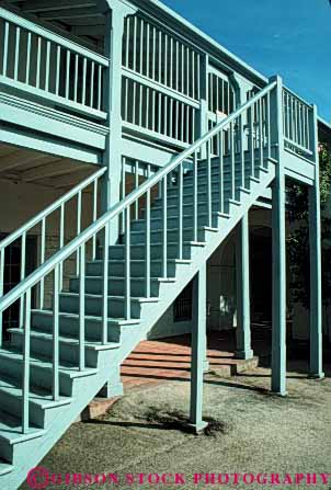 Stock Photo #4617: keywords -  angle angles architecture design elevate elevation frame function geometric geometry height monterey old right stair staircase stairs step steps tradition traditional up vert walk wood