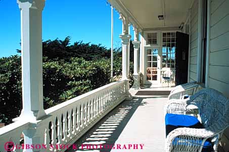 Stock Photo #4657: keywords -  architecture bright building exterior home horz house outdoor outside porch shade sun sunny sunshine