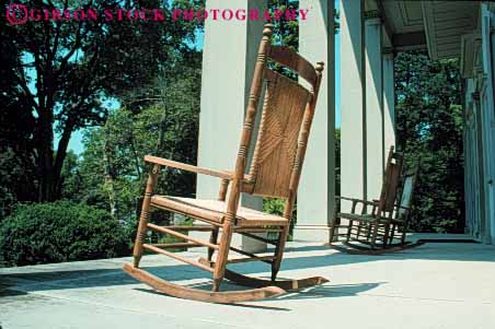 Stock Photo #4658: keywords -  architecture belle building chair column exterior home horz house meade outdoor outside porch relax rocking square sun sunny