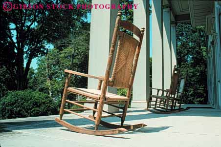 Stock Photo #4658: keywords - architecture belle building chair column exterior home horz house meade outdoor outside porch relax rocking square sun sunny