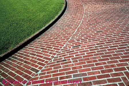 Stock Photo #4666: keywords -  alternate alternating angle art artistic brick brickwork circle construction craft craftsmanship curve decorate decorated decorative grid horz line masonry pattern perpendicular radius rectangle rectangles right round sidewalk stone texture turn wall