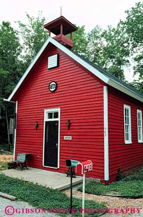 Stock Photo #4669: keywords -  americana architecture building center class country countryside design education elk historic history house learn learning michigan old one rapids red room rural school schoolhouse schoolhouses small style tradition traditional vert vintage