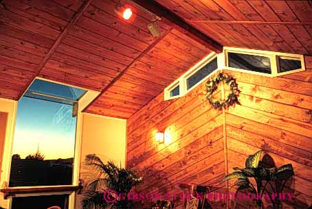 Stock Photo #4679: keywords - add addition architecture build builder building ceiling construct construction design dusk finished home horz house improvement interior lighting lights new owner project released residence residential room wall wood