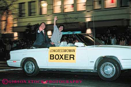 Stock Photo #4684: keywords - advertise advertisement advertising barbara boxer campaign chinese elect elected election exposure francisco horz new official parade politician politics public publicity publicize relations san support wave year